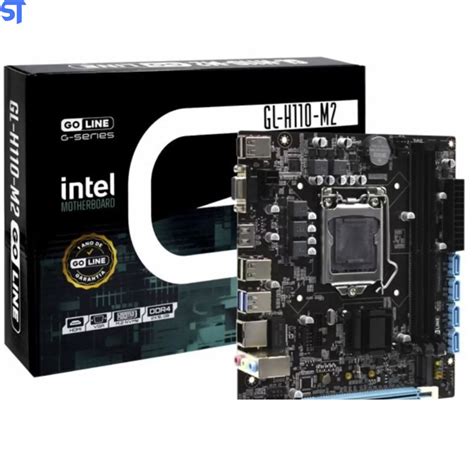 Placa Mãe GoLine GL H110 M2 Socket LGA 1151 VGA DDR4 6ª Geração e