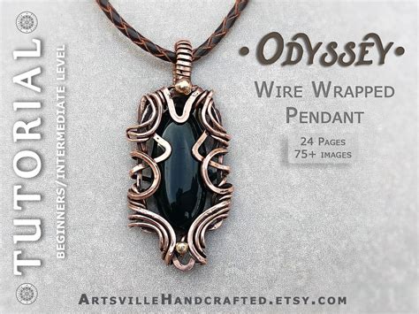 Wire Wrapping Instructions Odyssey Pendant Diy Tutorial Wire Wrapped