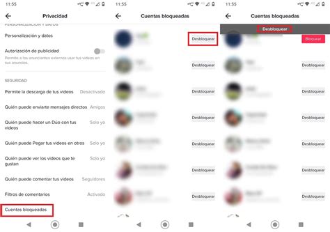 Cómo desbloquear un usuario en TikTok