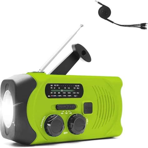 Radio Manivelle Radio Portable Manivelle Solaire Aliment E Par