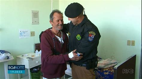 Após engasgar pedaço de carne e ser salvo caminhoneiro reencontra