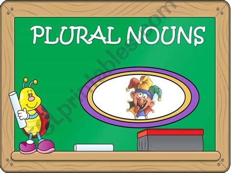 ESL English PowerPoints PLURAL NOUNS