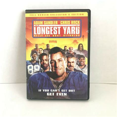 Longest Yard DVD Full Screen Collectors Edition Adam Sandler Chris Rock ...