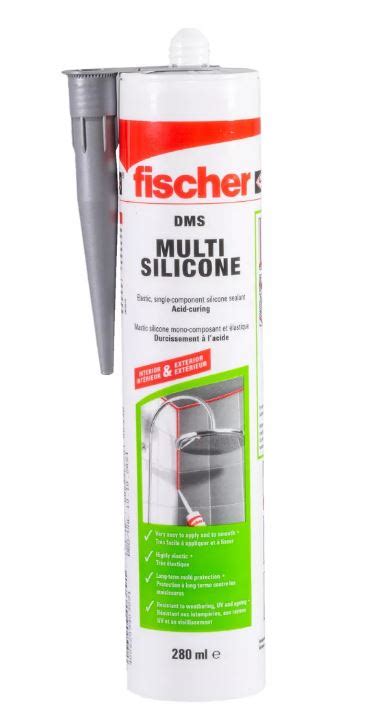 FISCHER SILICONA MULTIUSO C FUNGICIDA TRANSPARENTE X 280 ML 618607