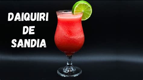 Receta Daiquiri De Sandia Coctel Facil Con Ron YouTube