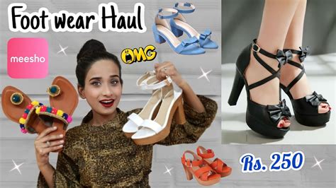 Meesho Footwear Haul Starting Rs 250 Heels Flats Shoes Sandals