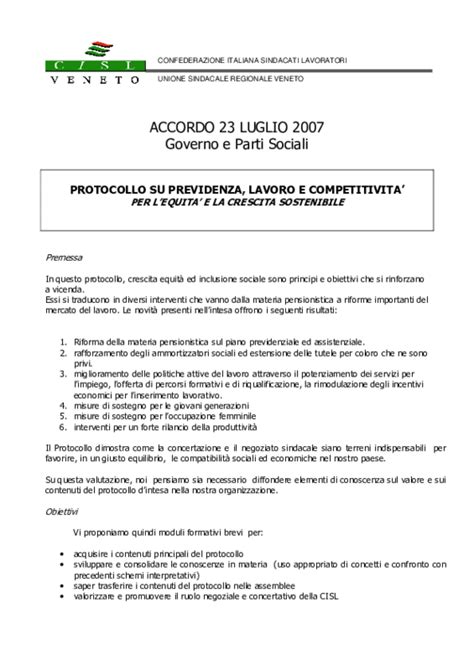 Allegato Alla Circolare Sulla Formazione Dei Delegati Della Cisl Del