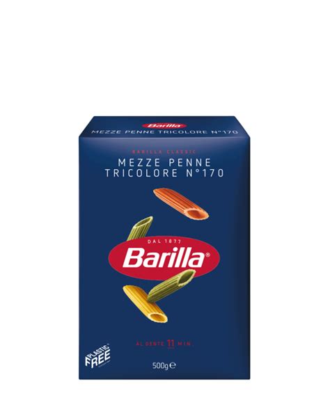 Mezze Penne Tricolore Barilla X G Carnevale