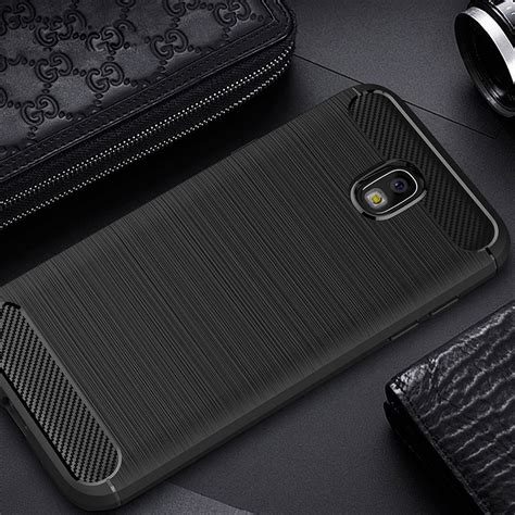 Flexi Carbon Fibre Case For Samsung Galaxy J5 Pro Black