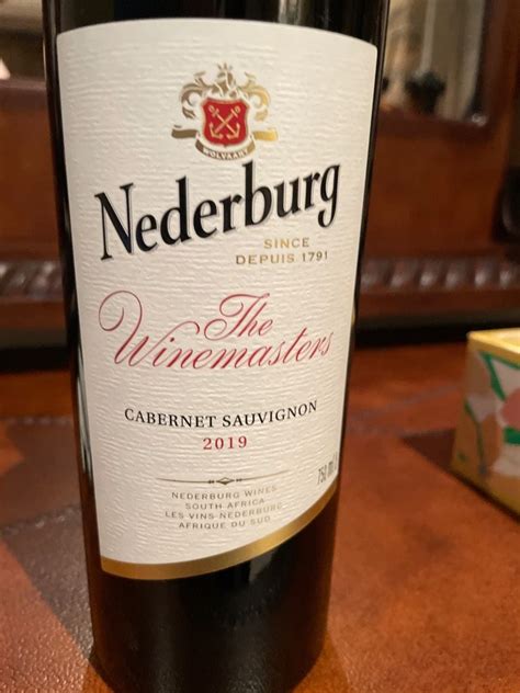 2022 Nederburg Cabernet Sauvignon The Winemaster S Reserve South