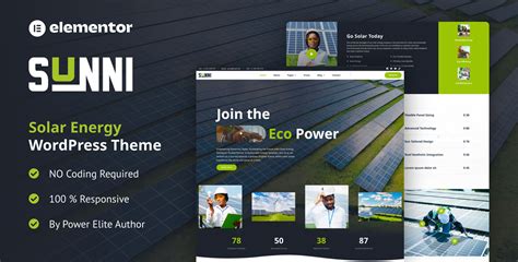 Sunni Solar Panel Wordpress Theme Nicdark Themes