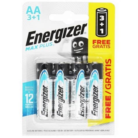 Батерии ENERGIZER Max Plus AA, 3+1 броя - ТОП ЦЕНА | CARPMOJO.com