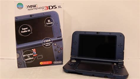 Metallic Blue New Nintendo 3DS XL USA Region Unboxing YouTube