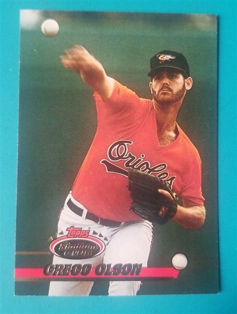 Topps Stadium Club Card Gregg Olson Baltimore Orioles Ebay