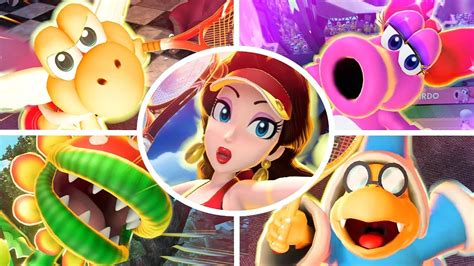 Mario Tennis Aces All Special Shots And Kos Dlc Included Youtube