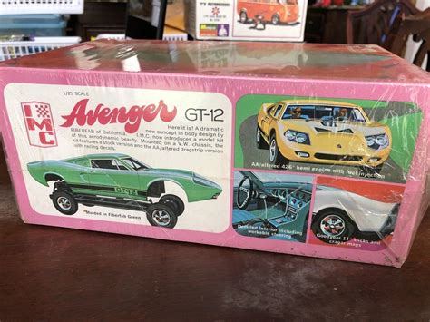 Imc Vintage Fiberfab Avenger Gt 12 Model Kit 125 Molded In Fiberfab