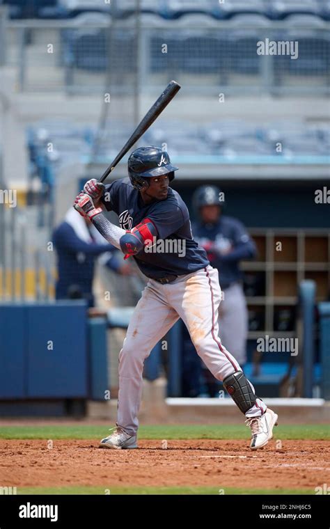 Fcl Braves Francisco Floyd 24 Bats During A Florida Complex League Baseball Game Against The