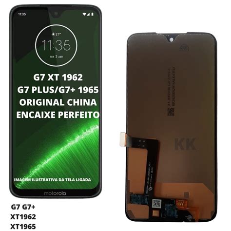 Display Tela Lcd Touch Frontal Para Motorola Moto G7 G7 Plus Xt1965