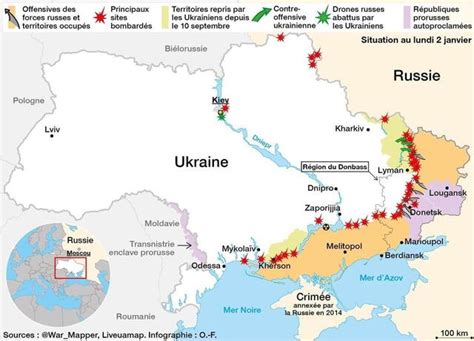 CARTE Guerre en Ukraine 63 soldats russes tués attaque aérienne sur