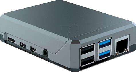 Rpi C Argon Neo Case For Raspberry Pi Aluminium Black At Reichelt