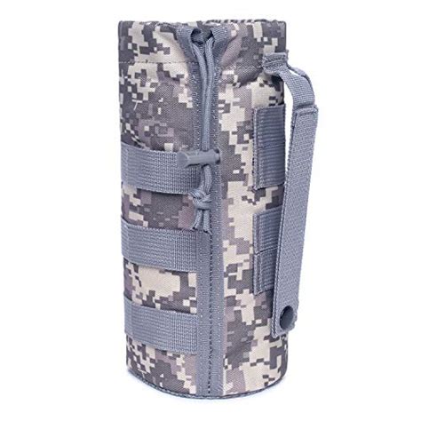 Tactical Molle Water Bottle Pouch Military Drawstring Open Top Mesh