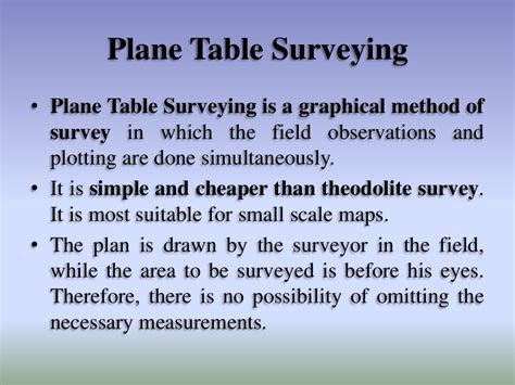 Plane Table Survey