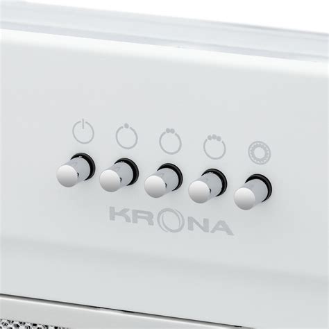 Полновстраиваемая вытяжка KRONA KATE 600 WHITE PB K⚡ — купить с ...