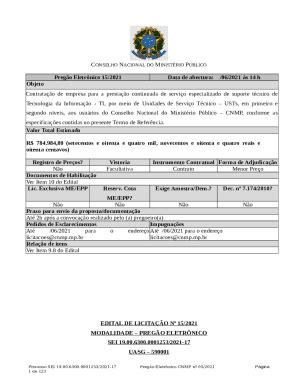 Julgamento De Recurso Prego Eletrnico N Doc Template Pdffiller