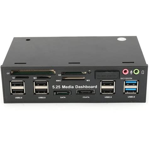 Многофункциональная 5,25" передняя панель для ПК Addap 525E | косичка ...