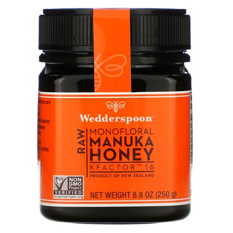 Wedderspoon Raw Monofloral Manuka Honey KFactor 16 8 8 Oz 250 G