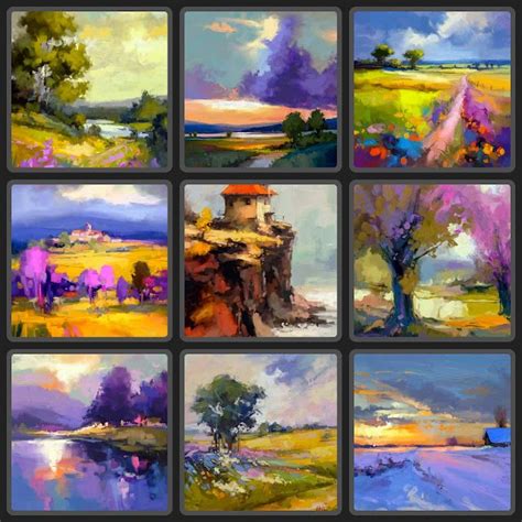 Collection Of Landscape Painted In January By Mikko Tyllinen In