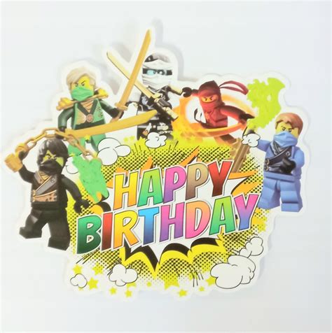 Zestaw Dekoracji Na Urodziny Happy Birthday Ninjago Balony Obrus