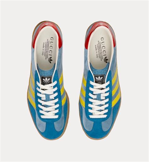 ᐈ Кроссовки Гуччи & Аdidas Gazelle, голубые купити в Києві і Україні ...