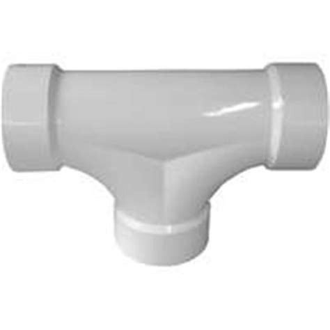 CANPLAS 193723 2 Way Cleanout Pipe Tee 3 In Hub PVC White Walmart