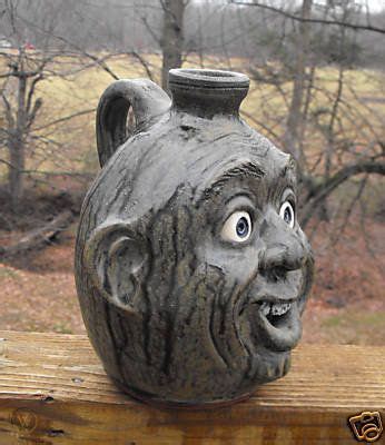 Melvin Dwayne Crocker Southern Folk Pottery Face Jug