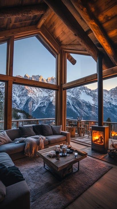 cozy mountain cabin image   stockcake