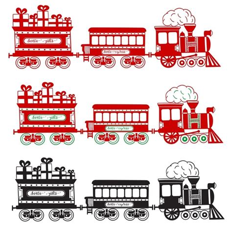 Christmas Train Silhouette: Over 560 Royalty-Free Licensable Stock ...