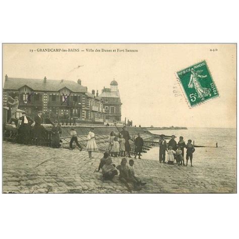 Carte Postale Ancienne Grandcamp Villa Des Dunes Et Fort Samson