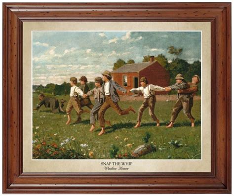 Snap the Whip by Winslow Homer 1872 16x20 Print Displaying - Etsy