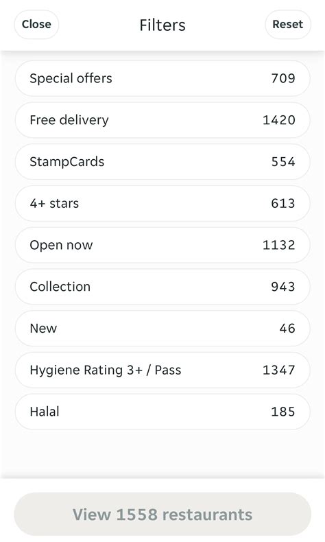 325 Mobile ‘Filtering Options’ Examples – Baymard Institute