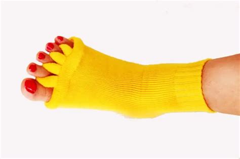 1 пара носков с пятью пальцами ортопедические разделители для пальцев ...