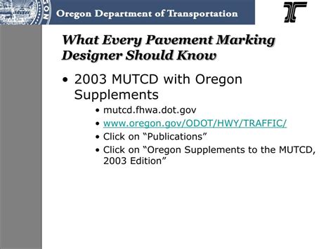 PPT - ODOT Pavement Marking Design PowerPoint Presentation, free download - ID:6694445