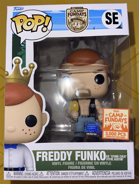 Camp Fundays 2023 LE 3000 Freddy As Stone Cold Steve Austin SDCC WWE W