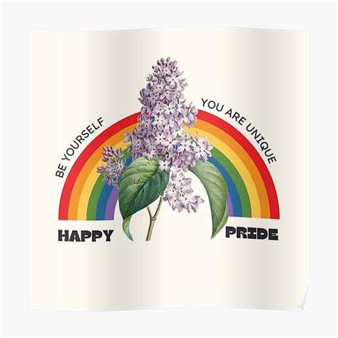 Lilac Rainbow Pride Poster For Sale By Mads N Sade Redbubble