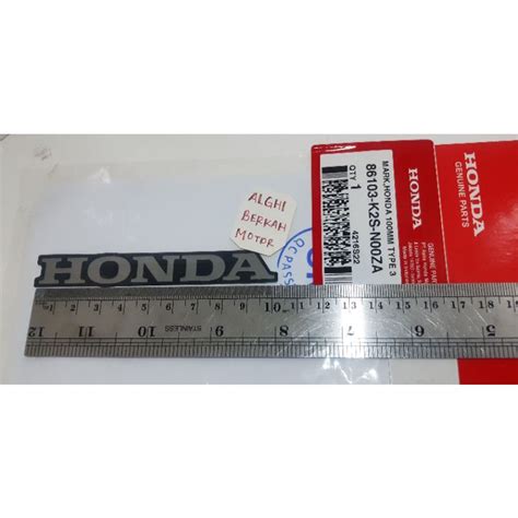 Jual Stiker Sayap Tulisan Honda 100mm 10cm Vario 160 Hitam Doff