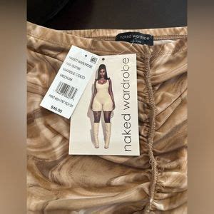 Naked Wardrobe Skirts Naked Wardrobe Marble Ruched Mini Skirt Nwt Medium Poshmark