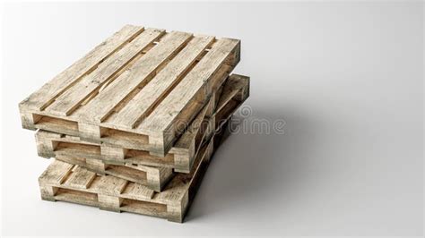 Pallet Isolated On White Background Stock Illustration Illustration