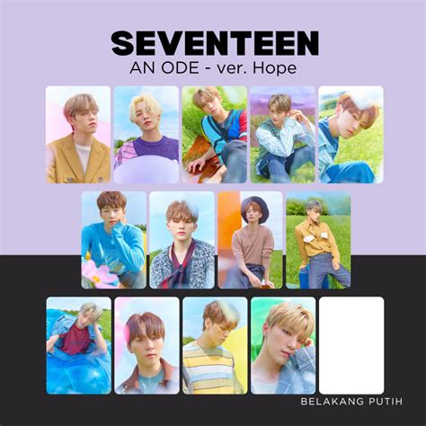 Jual SEVENTEEN AN ODE Hope The Poet Pc Kpop Unoff Photocard 1 Sisi