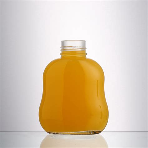 Wholesale Fancy Shape Empty 300ml Beverage Juice Glass Bottles High Quality Juice Bottles Juice