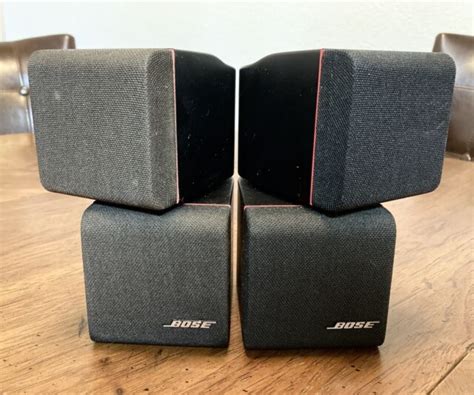 PAIR OF TWO Bose Redline Double Cube Speakers Lifestyle Acoustimass